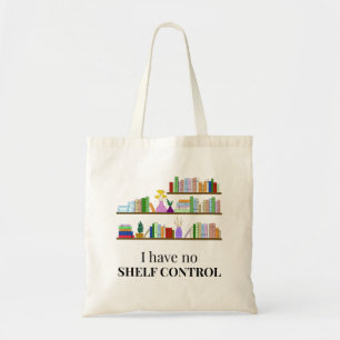 Ingen Shelf Control Bok Älskare Tote Bag Tygkasse