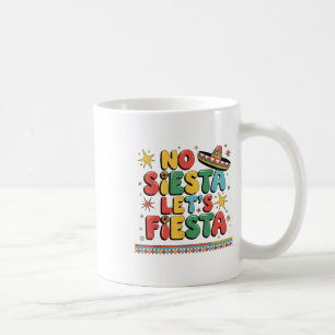 Ingen Siesta Lets Fiesta Funny Cinco De Mayo Småba Kaffemugg