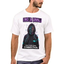 INGEN SIGNAL Cyberpunk Streetwear Motiverande TSHI