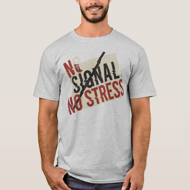 Ingen Signal Ingen Stress Digital Detox Tröja (Framsida)