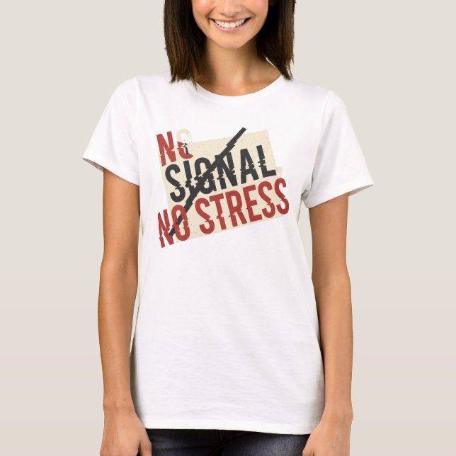 Ingen Signal Ingen Stress Digital Detox Tröja (Framsida)