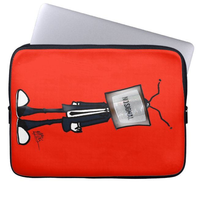 Ingen signal laptop fodral (Framsidan)