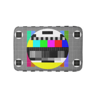 Ingen signalillustration för Retro TV. Badrumsmatta