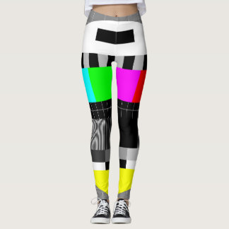 Ingen signalillustration för Retro TV. Leggings