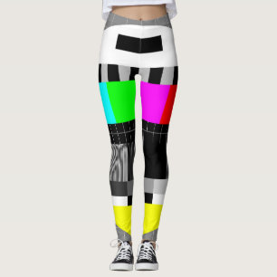 Ingen signalillustration för Retro TV. Leggings