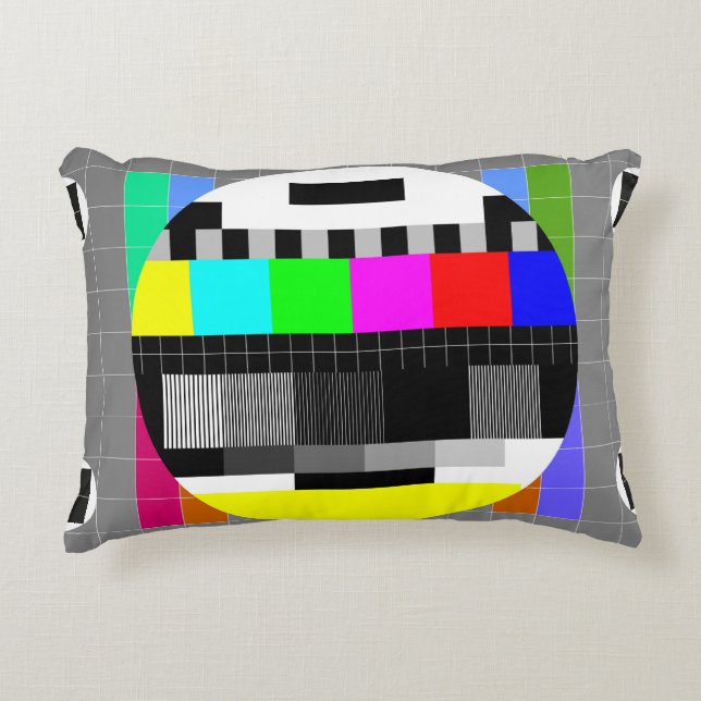 Ingen signalillustration för Retro TV. Prydnadskudde (Framsidan)