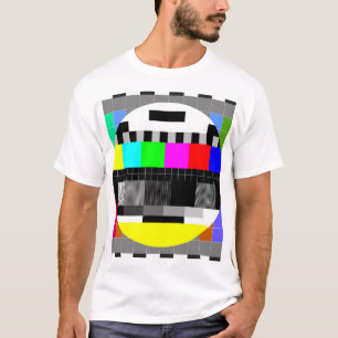 Ingen signalillustration för Retro TV. T Shirt