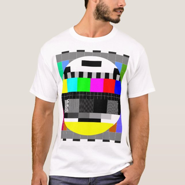 Ingen signalillustration för Retro TV. T Shirt (Framsida)