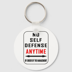 INGEN SJÄLVFÖRSVARSANYT NYCKELRING