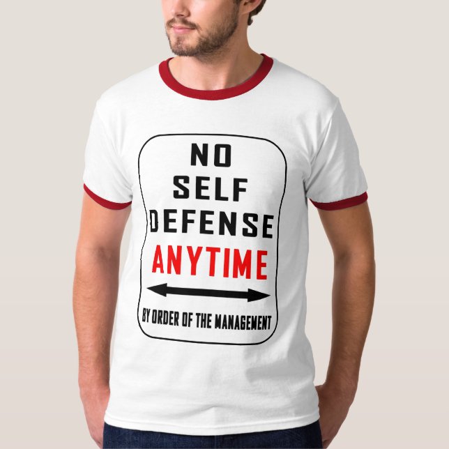 INGEN SJÄLVFÖRSVARSANYT TEE SHIRT (Framsida)