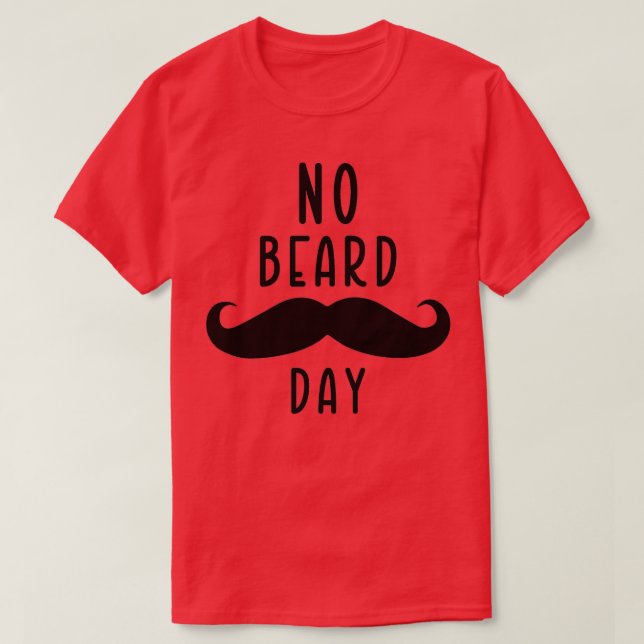 Ingen skäggsdag 4 t shirt (Design framsida)