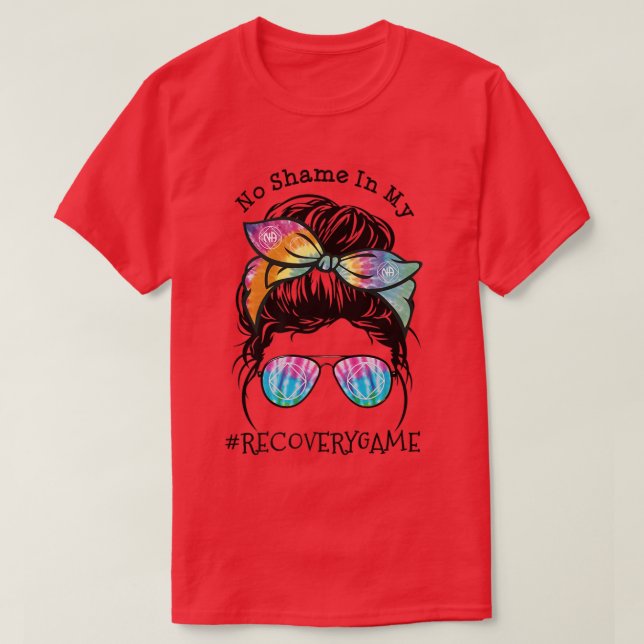 Ingen skam i mitt återställningsspel NA A Narcotic T Shirt (Design framsida)