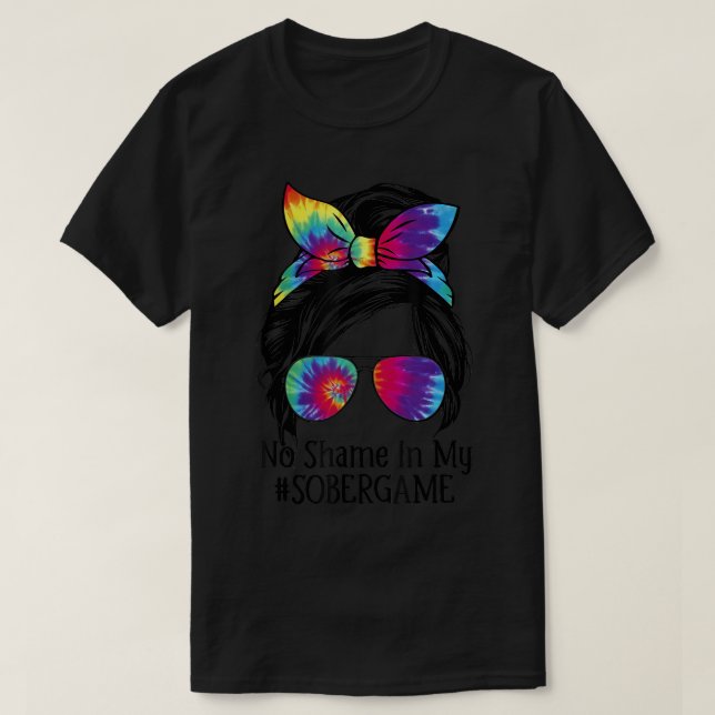 Ingen skam i mitt sober Game NA Narcotics Anonymou T Shirt (Design framsida)