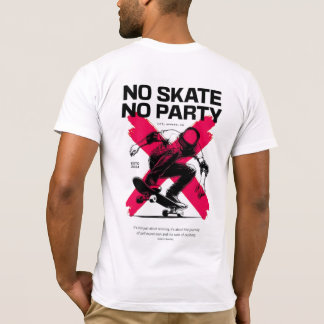 Ingen skiffer nr Party-grafik T-Shirt