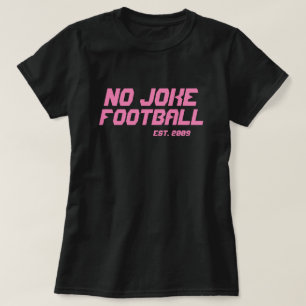 Ingen skoj fotboll-retro t shirt