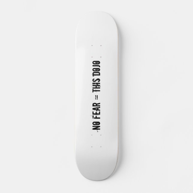 ingen skräck = detta dojodäck skateboard bräda 21,5 cm (Framsida)