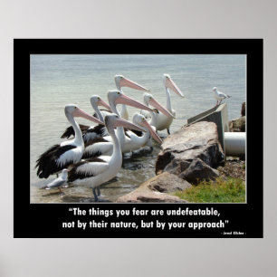 Ingen skräck - Motivational affisch