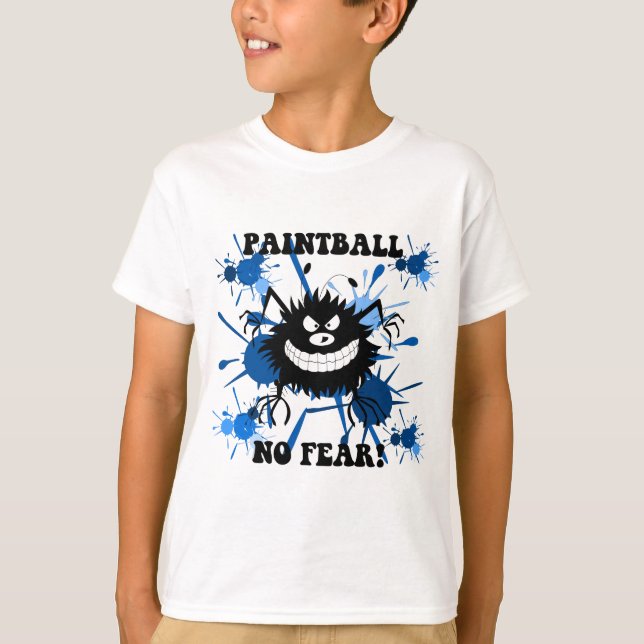 Ingen skräckpaintball t-shirt (Framsida)