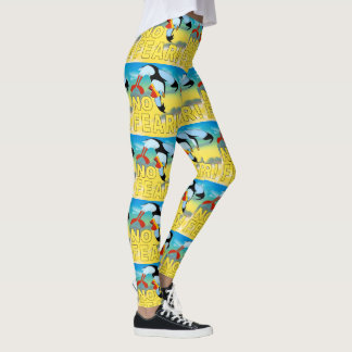Ingen skräckPuffindamasker Leggings