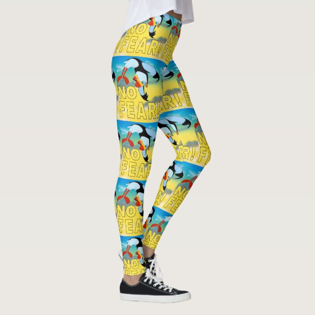 Ingen skräckPuffindamasker Leggings (Höger)