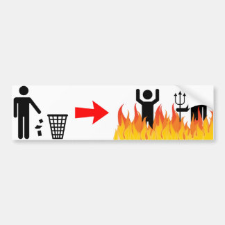 Ingen skräpa ner bildekal