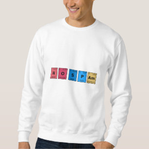 Ingen skräppost Periodic Bord Lång Ärmad Tröja