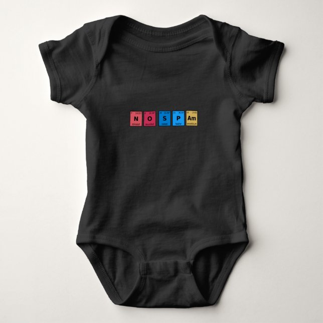 Ingen skräppost Periodic Bord T Shirt (Framsida)
