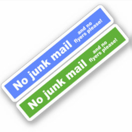 Ingen skräppostetikettskylt klistermärken