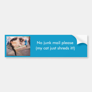 Ingen skräpreklam behar bildekalet bildekal