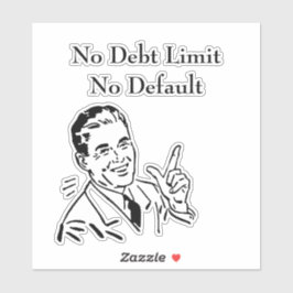 Ingen skuldgräns, inget standardvärde klistermärken