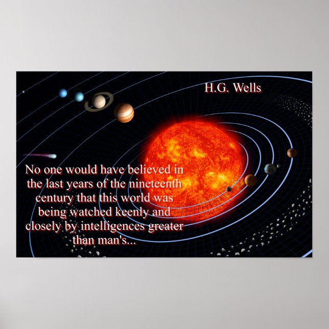 Ingen skulle ha trott - H G Wells Poster (Framsidan)