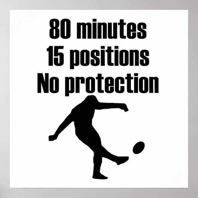 Ingen skyddsrugby poster (Framsidan)