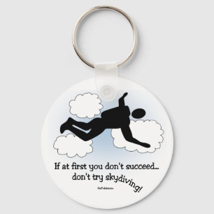 Ingen Skydiving Nyckelring
