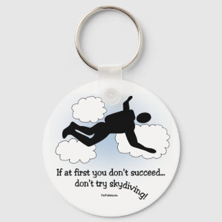 Ingen Skydiving Nyckelring