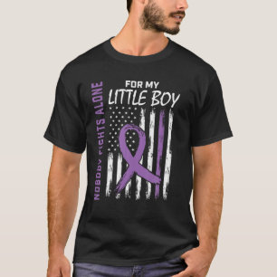 Ingen slåss mot Ensam Little Boy Son Epilepsy Awar T Shirt