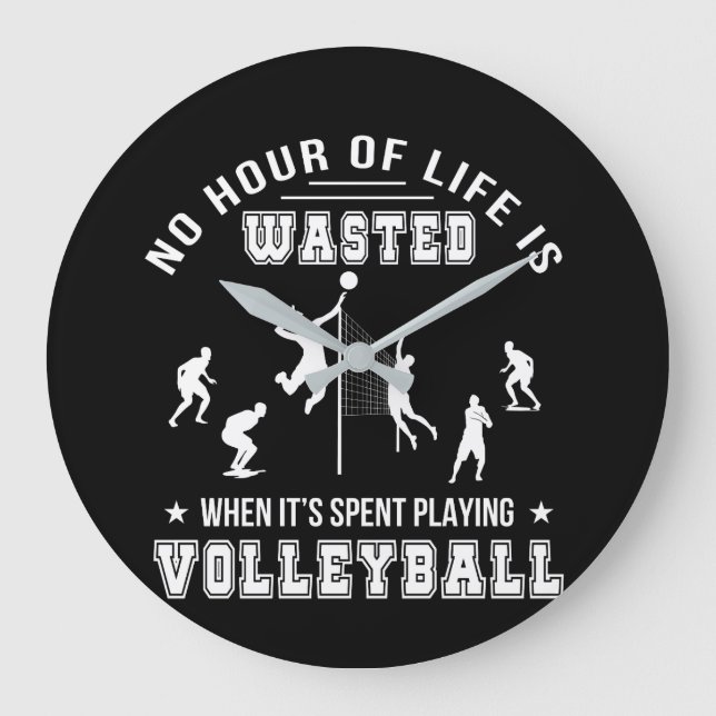Ingen slösad timme, när leka volleyboll stor klocka (Framsida)
