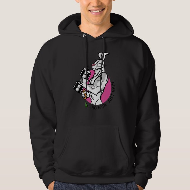 Ingen smärta bara vinner hoodie (Framsida)