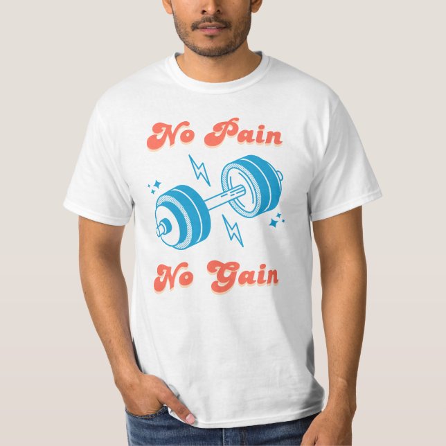 Ingen smärta, ingen förstärkning av gym t shirt (Framsida)