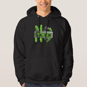 Ingen Smärta Ingen Förstärkning Yup Retro Gröna Bö Hoodie