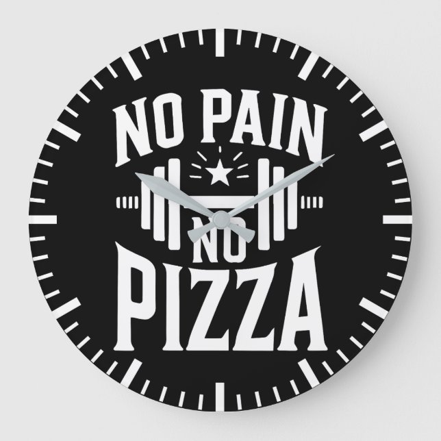 Ingen smärta, ingen pizza - Lönt gym-workout Stor Klocka (Framsida)
