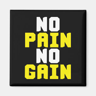 Ingen smärta, ingen vind - Gym workout Motivationa Magnet