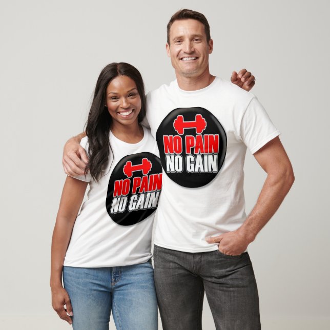 Ingen Smärta Ingen Vinning Gymtröja T Shirt (Unisex)