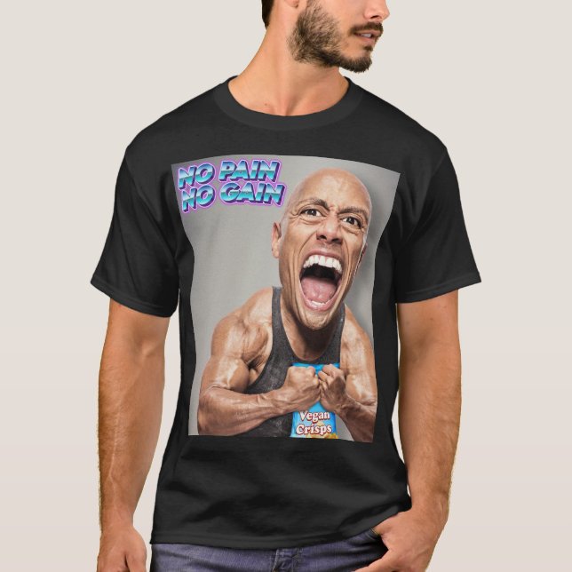 Ingen Smärta Ingen Vinning Mottot för den Obrytlig T Shirt (Framsida)