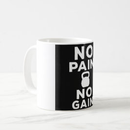 Ingen smärta, ingen vinst - gym kaffemugg