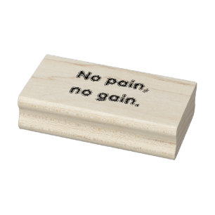 Ingen smärta ingen vinst GYM Motivation citat Stämpel