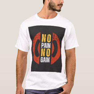 Ingen smärta, ingen vinst - Manar's Gym Motivation T Shirt