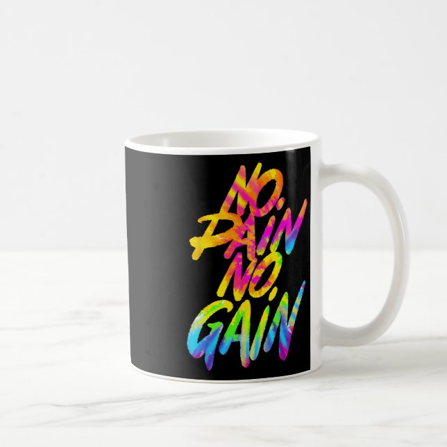 Ingen smärta Ingen vinstdrivande gyymen Humor Tie  Kaffemugg (Höger)