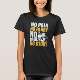 Ingen smärta, inget skämt, inget brinnande fotboll t shirt