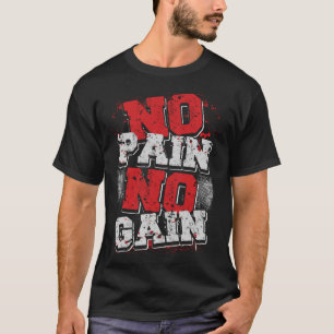 Ingen smärtstillande Gym för Bodybuilding Fitness  T Shirt