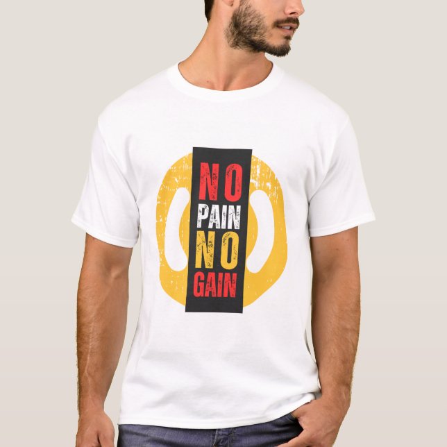 Ingen smärttypgrafi T-Shirt (Framsida)